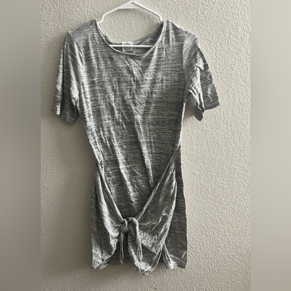 EVEREVE x Michael Stars Gray Tie Dress Size Small